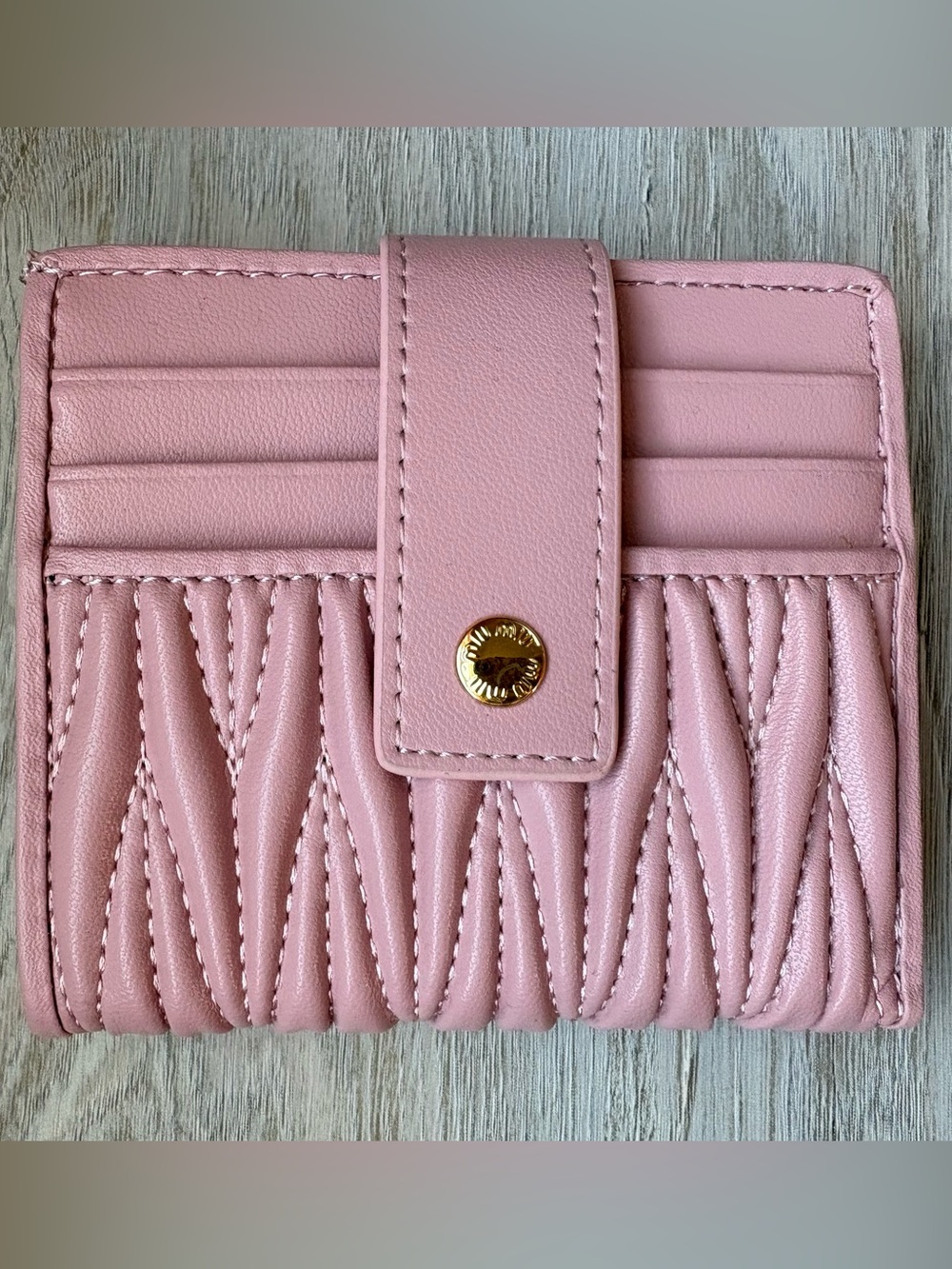 Designer inspired leather card holder